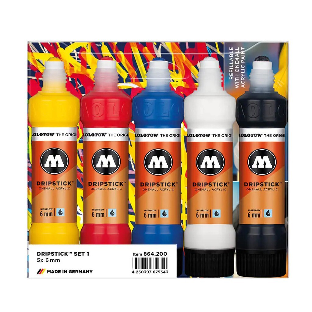 Molotow Premium 6mm Dripstick Paint Marker Set