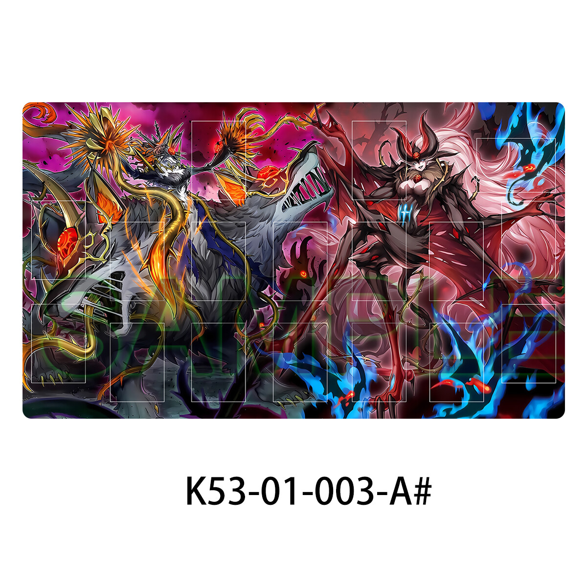 Yu-Gi-Oh! Playmat Queen Azamina Mu Rcielago Moa Regina TCG CCG
