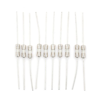10pcs Ceramic Tube Fuse Axial Leads 3.6*10mm 6.3A Slow Blow 250V JF LP