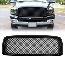 Fits 2002 2003 2004 2005 Dodge Ram 1500 2500 Bumper Grill Glossy Black Grille