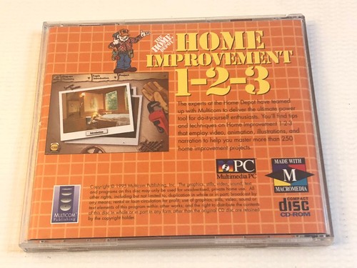 The Home Depot Home Improvement 1-2-3 PC Apple Mac 1995 Windows Project Planning - Picture 5 of 5