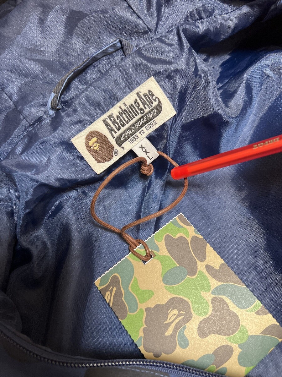 A BATHING APE ピーコート　ネイビー A BATHING APE ONLINE EXCLUSIVE BAPE ONLINE COLLEGE ONE POINT