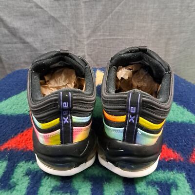 Nike Air Max 97 Tie Dye Black Multicolor Rainbow CK0841-001 Mens 8