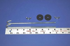 2 Pack of 8" Battery Hold Down Bolts J Bolts Rods Adjust From 4" To 8"