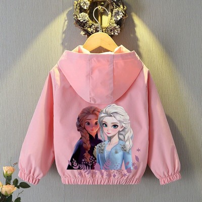 Elsa Anna Kinder Mädchen Baseball Uniform Prinzessin Rosa Top Jacke Windbreaker