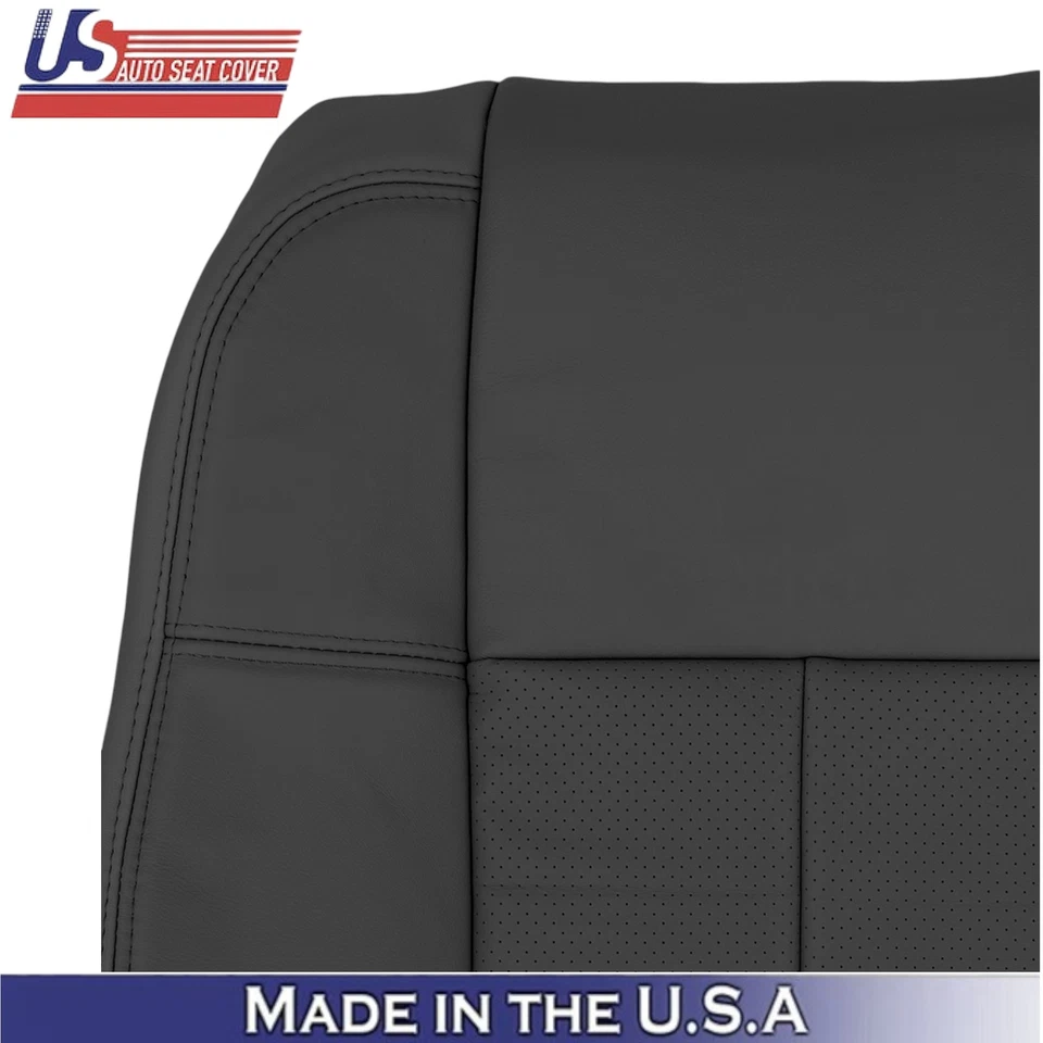 Cubiertas de asiento delanteras de cuero negras para Infiniti M45 M35 2006-2010 sedán Foto 4 de 4