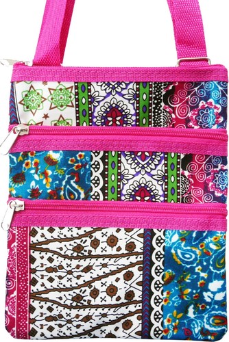 Women's Fashion Print Messenger Cross-body Bag Purse Hipster Shoulder Bag - Picture 3 of 24