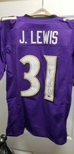 Jamal Lewis Signed Custom Ravens Jersey Tri Star COA Size XL