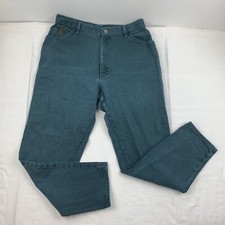Vintage Wrangler Jeans Womens 30 Green Wrangler For Women High Waist Straight