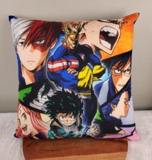 My Hero Academia Anime Throw Pillow 15" X 15" EXCELLENT CONDITION