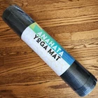 Exercise Yoga Mat Black Non Slip At 72" X 24" X 6Mm Thickness & Carrying Strap