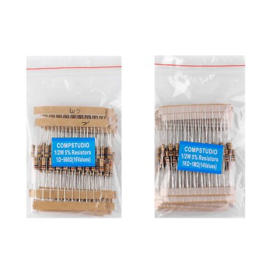Lot De 10 Résistances Carbone 2.2K Ohms 2W +/-5% - Pour électronique, Bricolage, Réparation