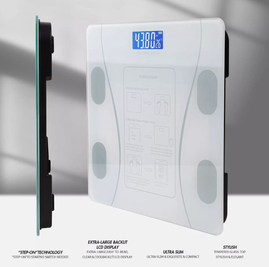 Bluetooth BMI accurate Smart Bathroom Weight Scale Digital Wireless