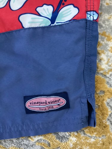 "Bañador VINEYARD VINES pieza de cangrejo feliz para hombre MEDIANO 7"" entrepierna bolsa a juego" - Imagen 6 de 11
