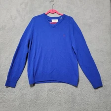 Penguin Original By Munsingwear V Neck Sweater sz XXL 100% Lambswool Blue