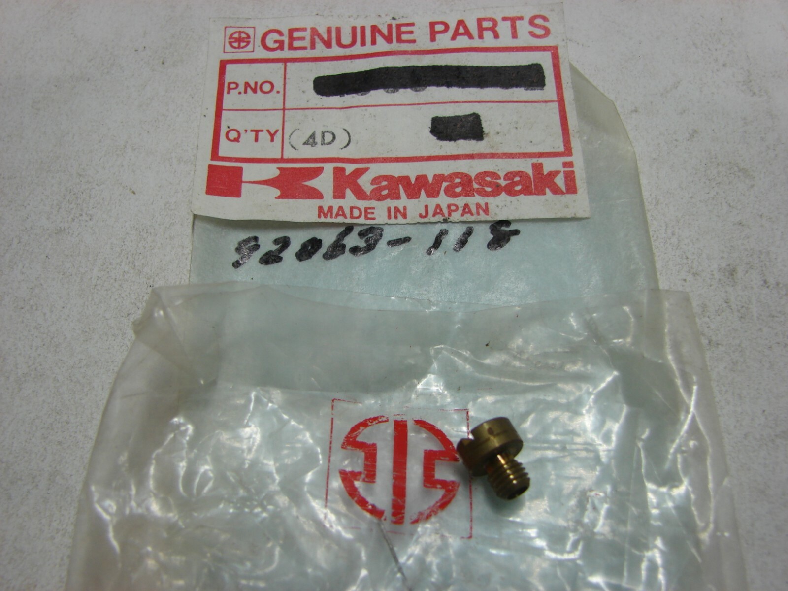 Gicleur Principal Kawasaki #172 - Référence 92063-1373 Pour KX250 KX500
