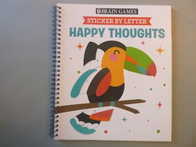 Brain Games - Sticker By Letter : Happy Thoughts