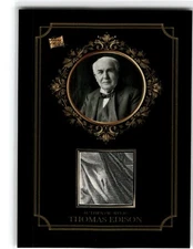 Pieces of the Past Relic Card   Thomas Edison