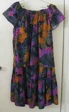 VINTAGE HILO HATTIE 2-PIECE MUUMUU STYLE SKIRT MEDIUM TOP XL HAWAII MADE FLORAL