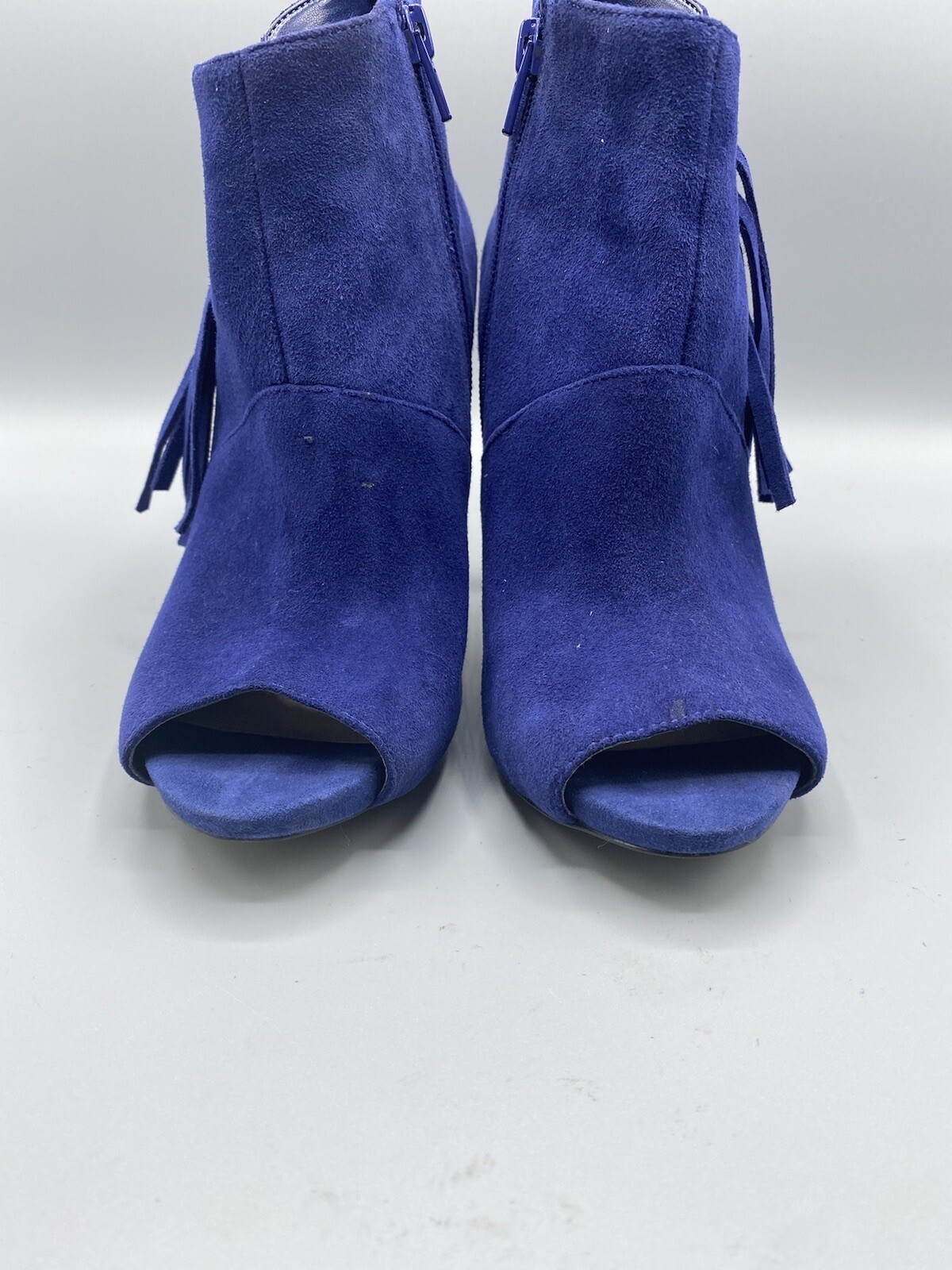 Guess Womens Shoes Peep Toe Heels Booties Blue Su… - image 3