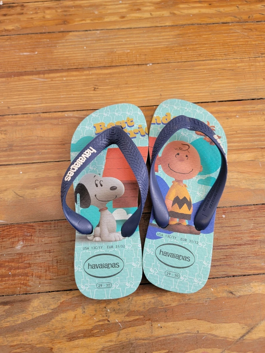 HAVAIANAS PEANUTS SNOOPY CHARLIE BROWN Flip Flops Sandals KIDS