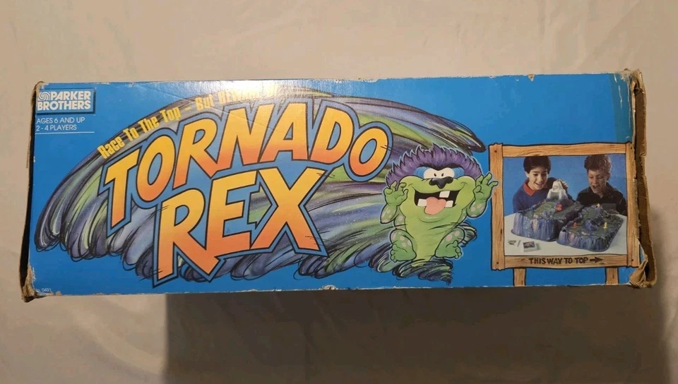 Gioco da tavolo vintage Tornado Rex Parker Brothers 1991 incompleto danneggiato LEGGI - Immagine 3 di 4