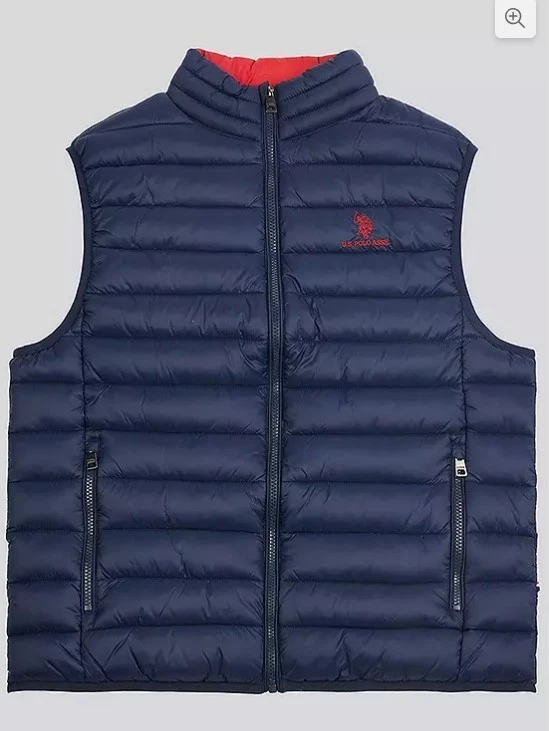 Chaqueta Gilet Acolchada U.S. Polo Assn En Azul Marino Oscuro Talla S (ccn117) - Imagen 2 de 4