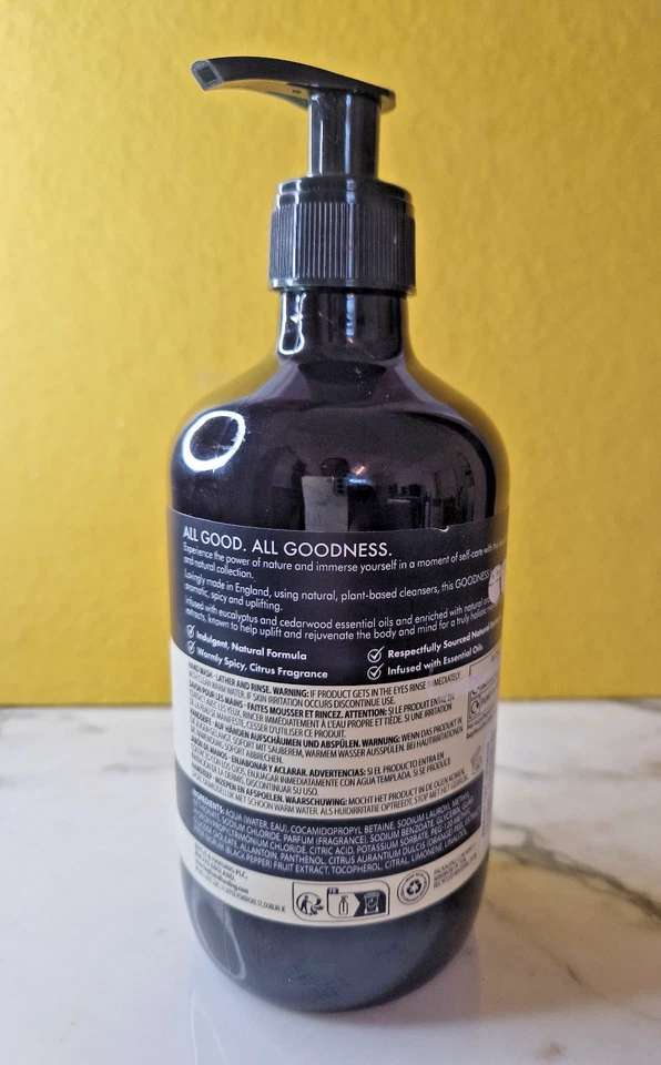 Baylis & Harding Lemongrass -Ingwer Flüssigseife 500ml pflegend vegan - Bild 2 von 4