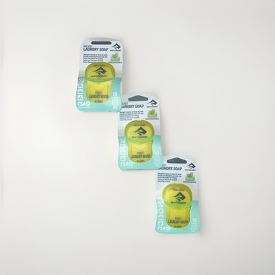 3pk - Sea To Summit Pocket Laundry Soap Wash (50 Leaves) - Green Tea - FAST SHIP