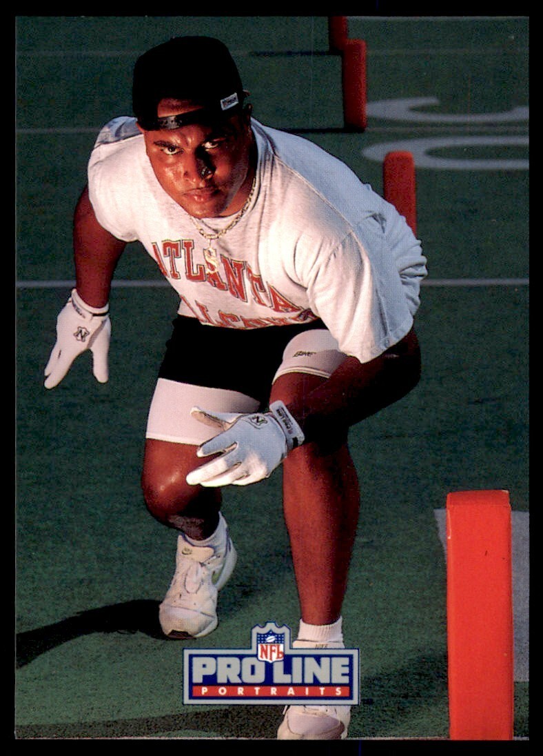 1992 PRO LINE CHUCK SMITH ATLANTA FALCONS #446