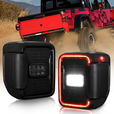 LED Tail Lights Fit for Jeep Gladiator JT 2019 2020 2021 2022 Smoked Taillights