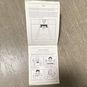 Romstar Championship Bowling Manual Original for Nintendo NES