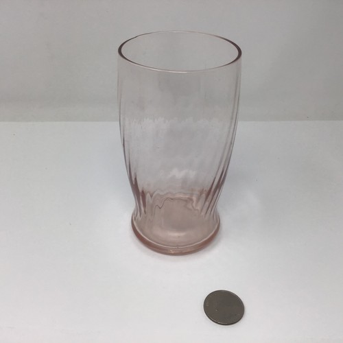 Vetro acqua alto D'Arques-Durand Rosaline rosa ottica vortice ricambio anni 40 - Foto 4 di 4