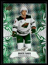 2024-25 Upper Deck Ice Hockey Emerald Green #90 Brock Faber