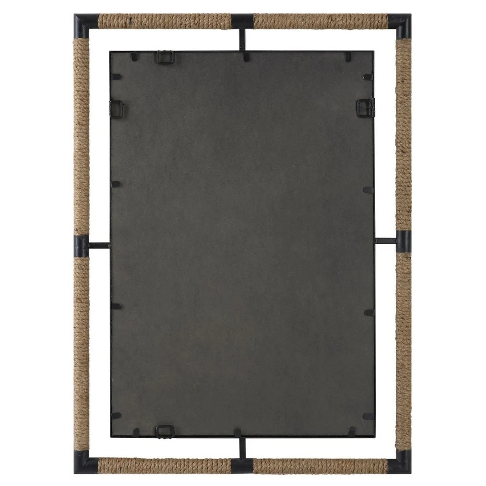 Melville - Iron and Rope Mirror-38 Inches Tall and 28 Inches Wide Uttermost - Image 4 of 4