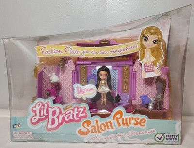 Salon Purse Vintage Lil Bratz Playset w/ Yasmin Doll New NIB 2008 MGA