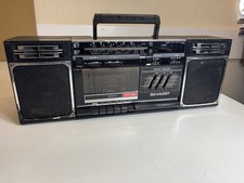 Vintage Sharp GF-320H(BK) boombox Needs Tape Belt