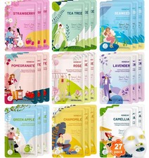 27 Pack Collagen Sheet Face Masks Skincare for 1 Count Pack of 27 