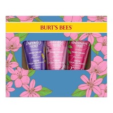 Burt  s Bees Hand Cream Trio Gift Set Lavender  Honey Rose Berry Mint New Sealed