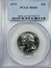 1973 Washington Quarter PCGS MS65