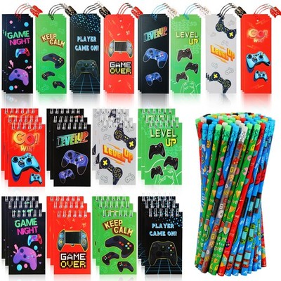 Kolewo4Ever 148 Pieces Video Game Theme Stationery Set100 Pcs Video Game