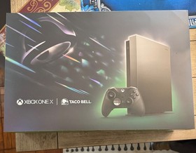 Xbox One X Platinum Taco Bell Eclipse Limited Edition Console Bundle *