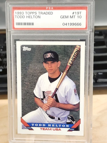 Todd Helton - 1993 Topps Traded -  #19T  -  PSA 10 (Back Logo Faded) 