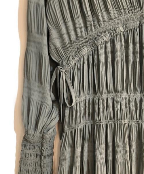 Ameri                    SHIRRING PLEATS DRESS gr… - image 4