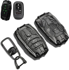 2022-2026 Honda Civic Accord Cr-v Key Fob Cover 5-button Gunmetal Zinc Alloy