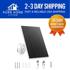 360° Adjustable 5W Solar Panel with  Waterproof Design for Security Cameras