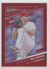 2021 Panini Donruss Variation Holo Red Max Scherzer (White Jersey) #206 2qw