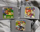 Nintendo 64 Game Lot Super Mario 64, Mario Party, Mario Kart 64 US AUTHENTIC