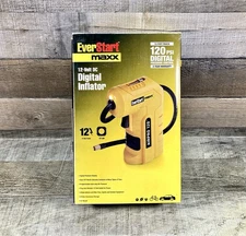 NEW-DIGITAL INFLATOR~EVERSTART MAXX-12 VOLT DC DIGITAL -Work LIGHT (CDC120E) 