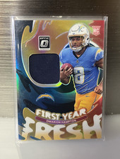 Panini 2025 Donruss Optic Omarion Hampton Chargers First Year Fresh Rookie Prizm
